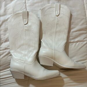 White Western Cowgirl Boots
